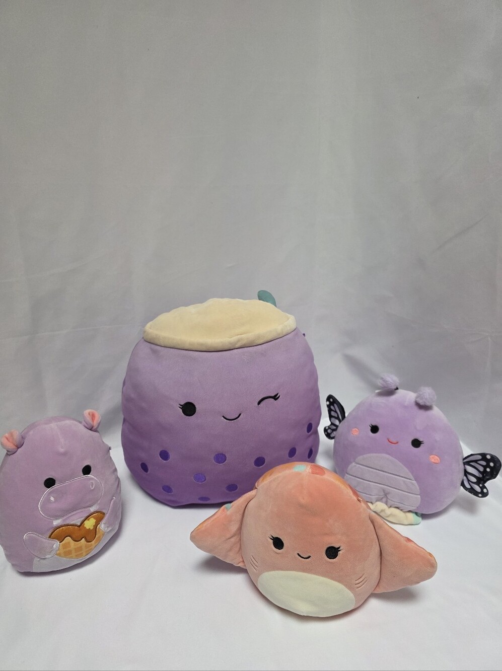 Squishmallows 4-Piece Plush Bundle — Poplina, Hanna, Ludovica & Bibiana